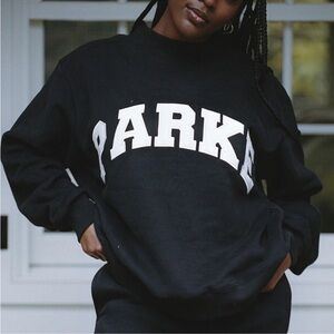 Parke Black Mockneck Sweatshirt S/M